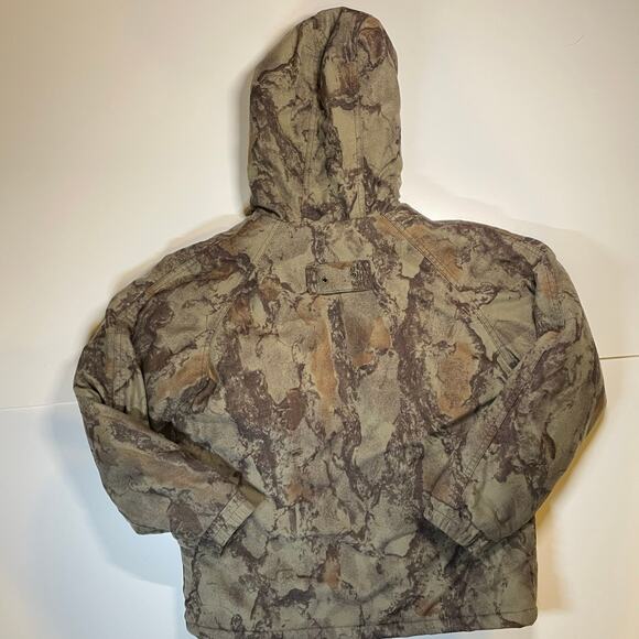 Woolrich Outdoor Guide Youth Hunting Jacket 10/12 Camo Hooded Coat Flaw Wearable - Picture 9 of 9